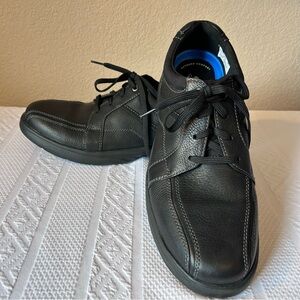 Clark’s‎ Collection Men’s Black Leather Lace Up Casual Oxford Shoes Size 13W